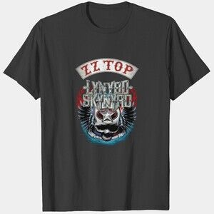 ZZ Top Lynyrd Skynyrd Rock Mashup Fan T-Shirt